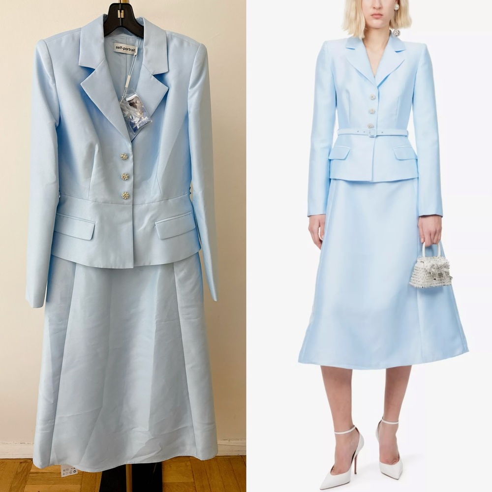 NWT Self Portrait Dress|Self Portrait Taffeta Midi Dress (US 8)